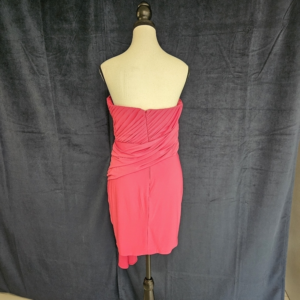 NWT Ieena Mac Duggal 11565 Strapless Sweetheart Neckline Ruched Dress Mini Sz 6 - Picture 8 of 13